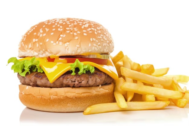 Classic Veg Burger with French Fries